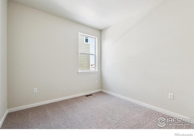 view of carpeted empty room