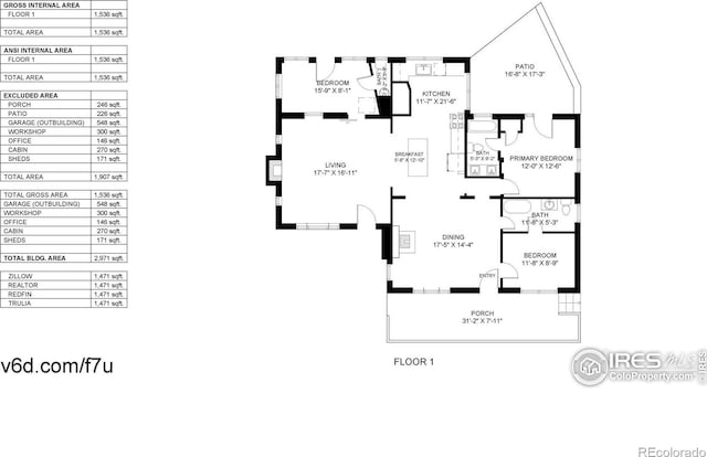 2420 Big Owl Rd, Allenspark, CO 80510 - floor plan