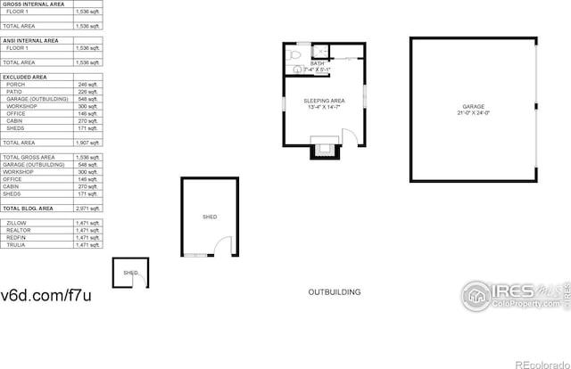 2420 Big Owl Rd, Allenspark, CO 80510 - floor plan