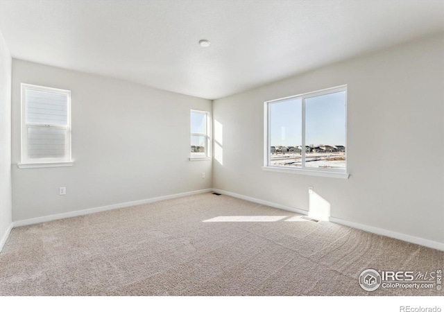 view of carpeted empty room