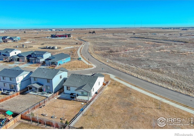 bird's eye view featuring a residential view