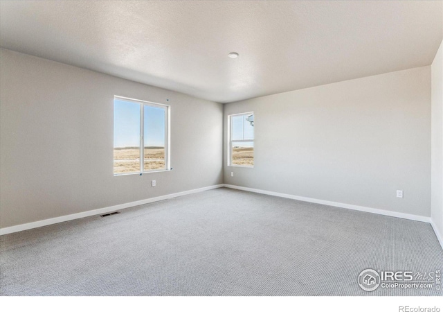 spare room featuring carpet flooring