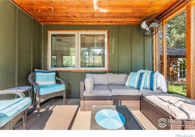 view of patio / terrace with an outdoor hangout area