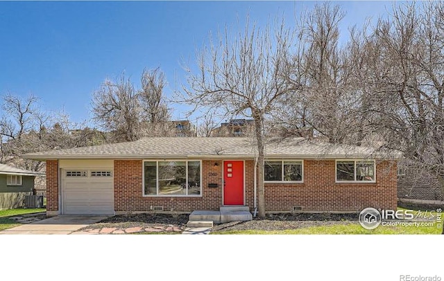 ranch-style house with a garage