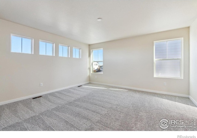 view of carpeted empty room