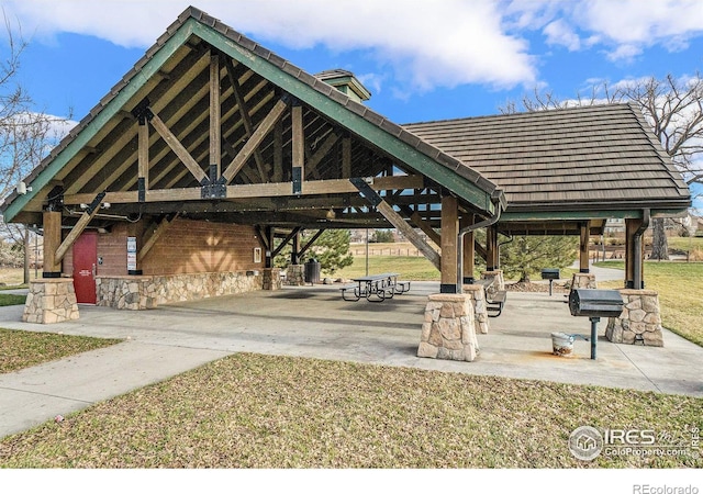 view of home's community featuring a gazebo