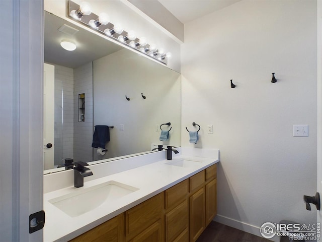 bathroom with vanity