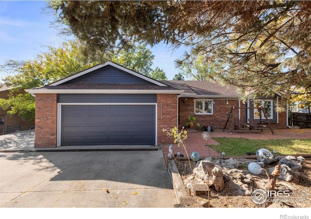 ranch-style house with a garage