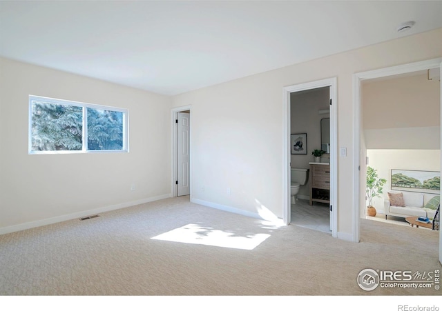 view of carpeted empty room