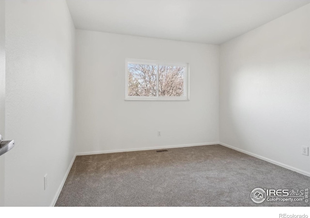 view of carpeted empty room