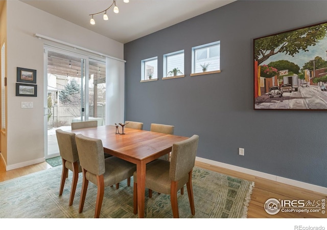 dining room featuring hardwood / wood-style floors