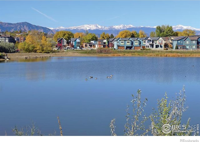 water view featuring a mountain view