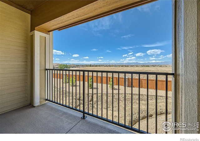 view of balcony