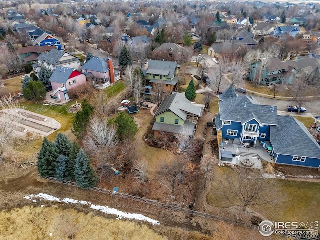 drone / aerial view featuring a residential view