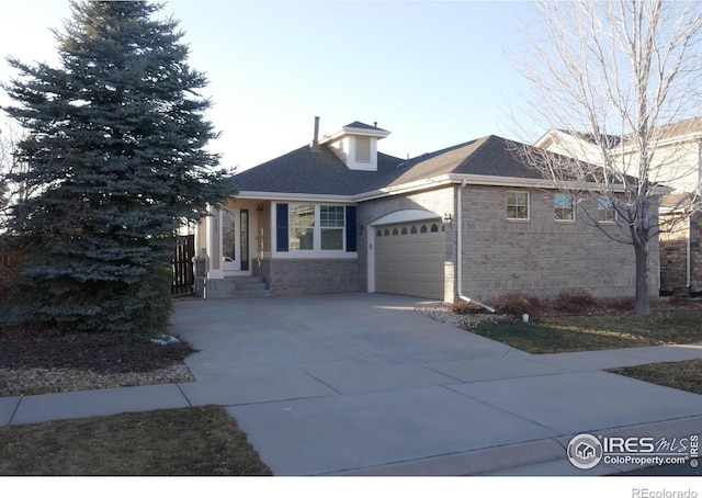 view of front of house featuring a garage