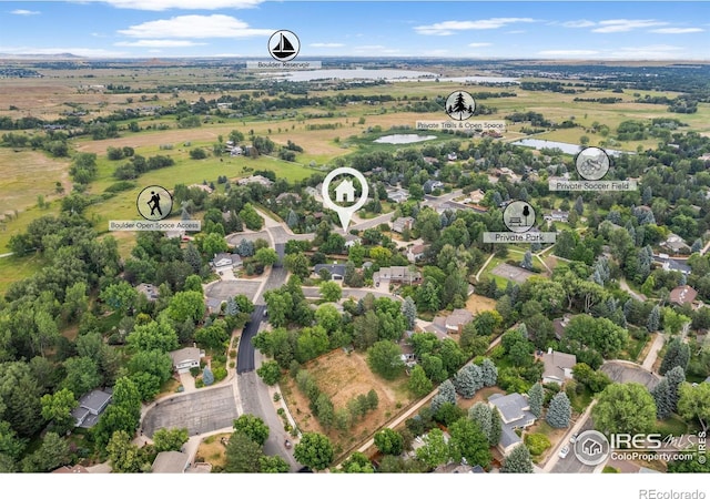 birds eye view of property