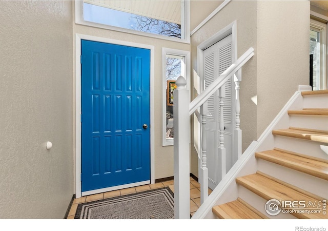 view of tiled entryway