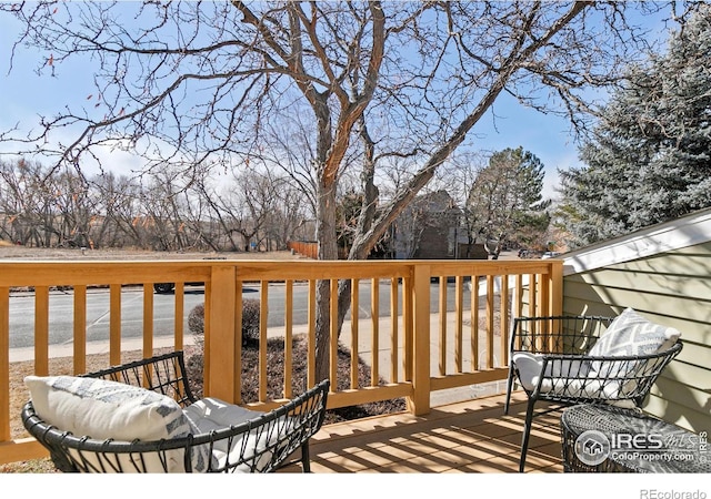 view of wooden terrace