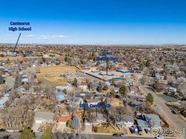 birds eye view of property