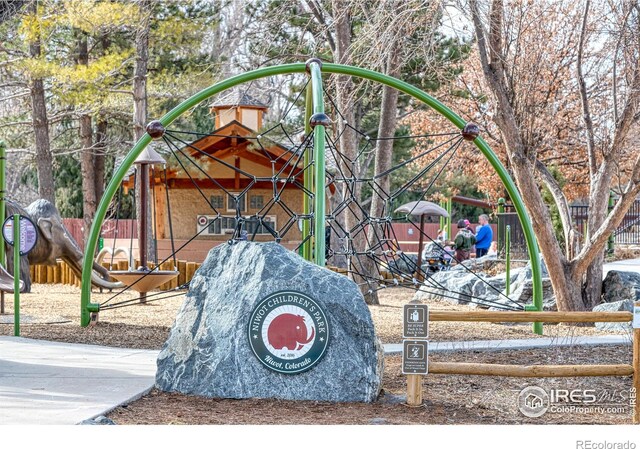 view of jungle gym