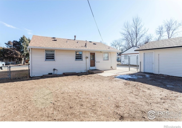 view of rear view of property