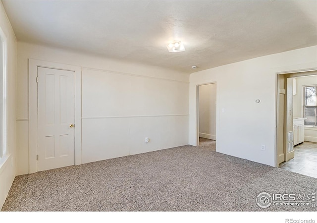 view of carpeted empty room