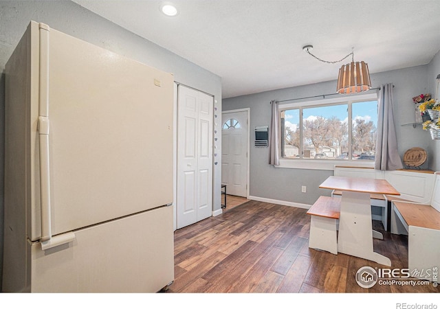 office featuring dark hardwood / wood-style floors