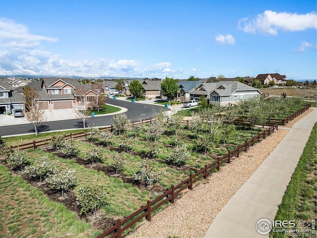 birds eye view of property featuring a residential view