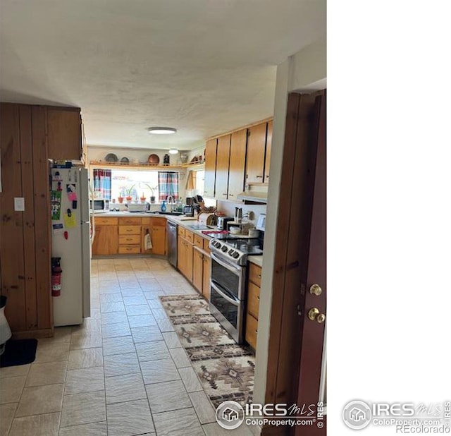 kitchen with stainless steel appliances