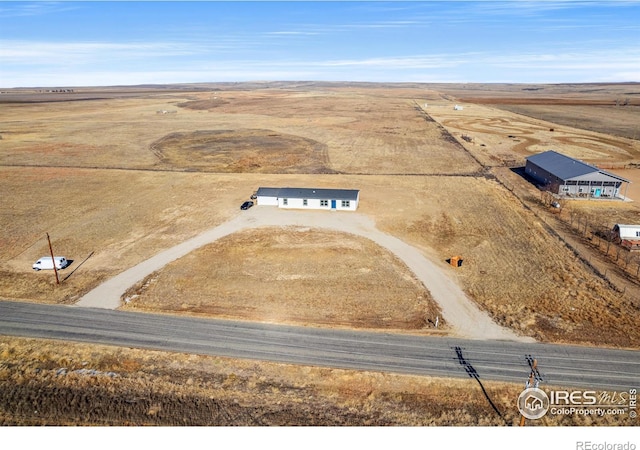 bird's eye view featuring a rural view