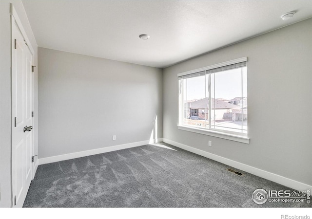 view of carpeted empty room