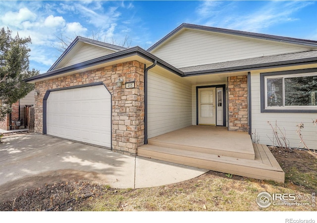 ranch-style house with a garage