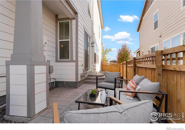 view of patio / terrace featuring outdoor lounge area