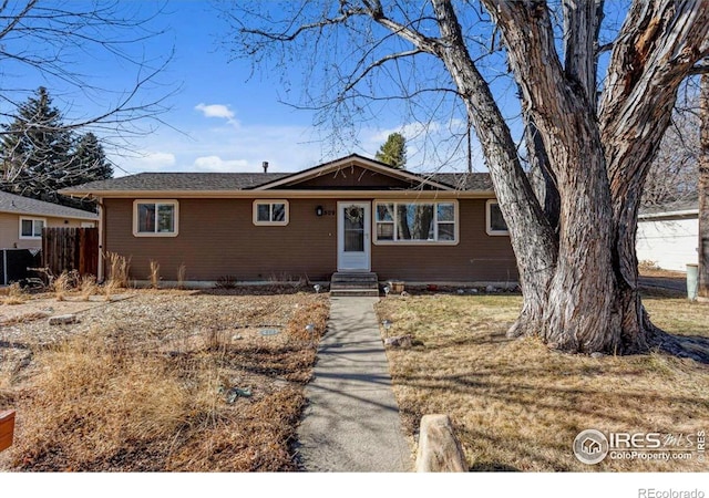 view of ranch-style house