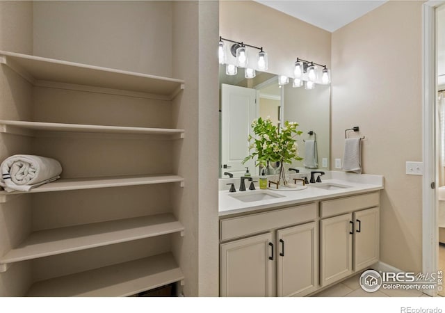 bathroom with vanity