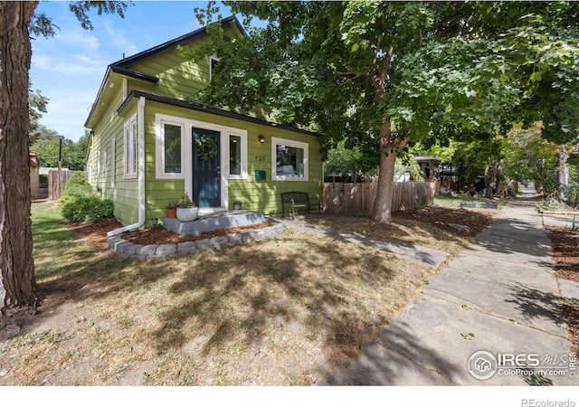 view of bungalow-style home