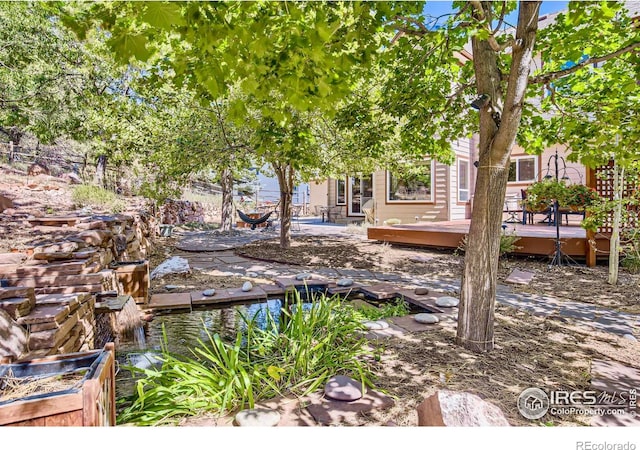 133 Eagle Canyon Cir, Lyons, CO 80540 - view of yard featuring a deck