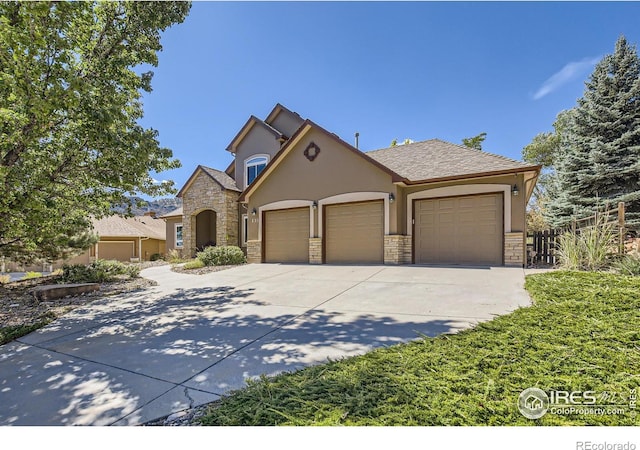 133 Eagle Canyon Cir, Lyons, CO 80540 - view of front facade with a garage