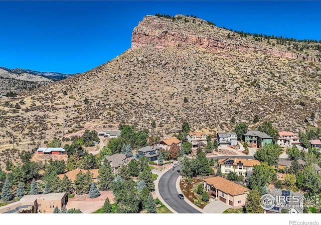 133 Eagle Canyon Cir, Lyons, CO 80540 - birds eye view of property featuring a mountain view