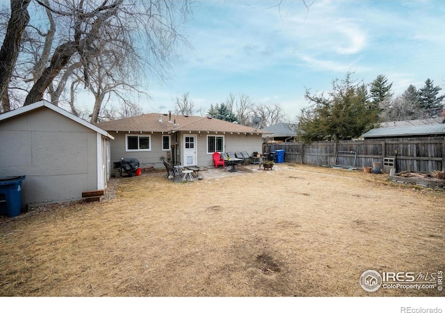 view of back of property