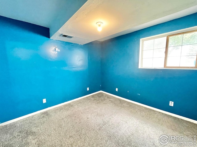 view of carpeted empty room