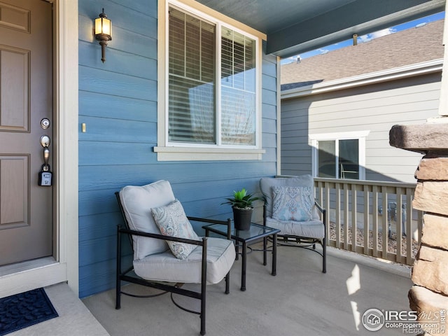 view of patio / terrace featuring covered porch