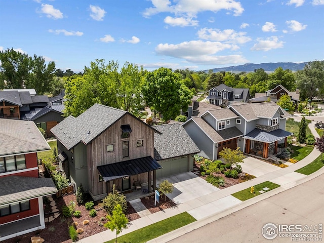 745 Harts Gardens Ln, Fort Collins, CO 80521 - aerial view of residential area with a mountainous background
