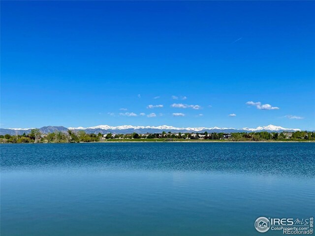 property view of water with a mountain view