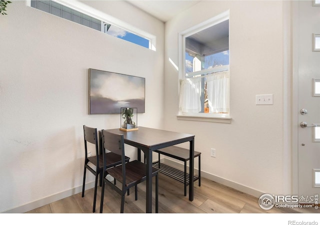 dining room featuring hardwood / wood-style floors