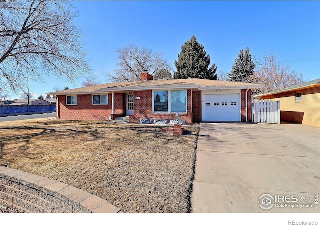 ranch-style house with a garage