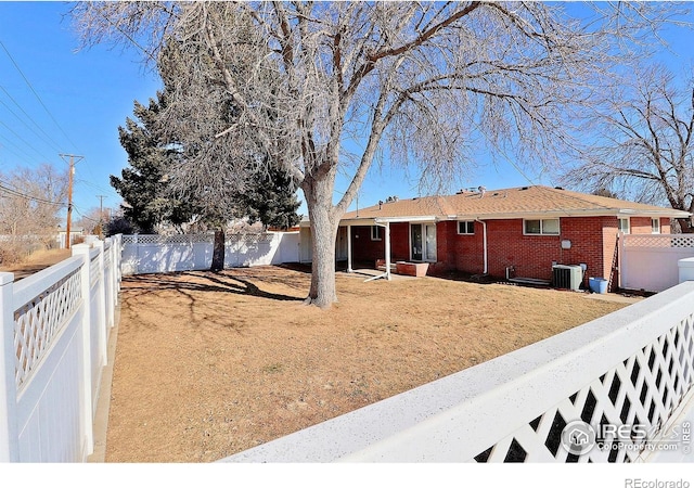 exterior space with central AC unit