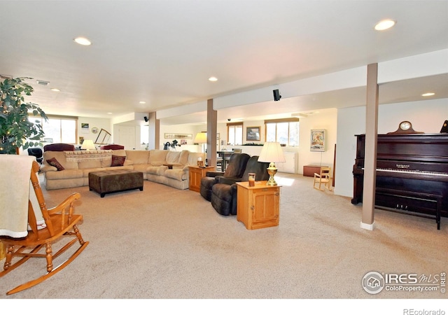 2707 Sedona Hills Dr, Loveland, CO 80537 - living room featuring light carpet