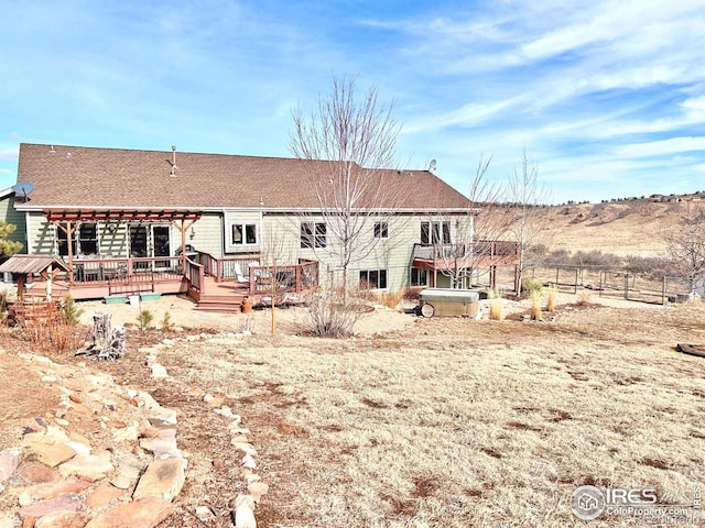 2707 Sedona Hills Dr, Loveland, CO 80537 - rear view of property featuring a wooden deck