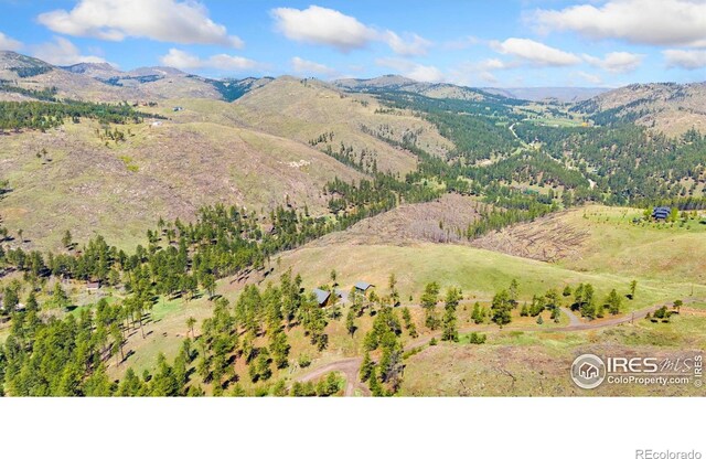117 Crocus Dr, Bellvue, CO 80512 - aerial view of a mountainous background